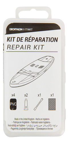 Kit Reparación Stand Up Paddle Inflable Itiwit Color Blanco