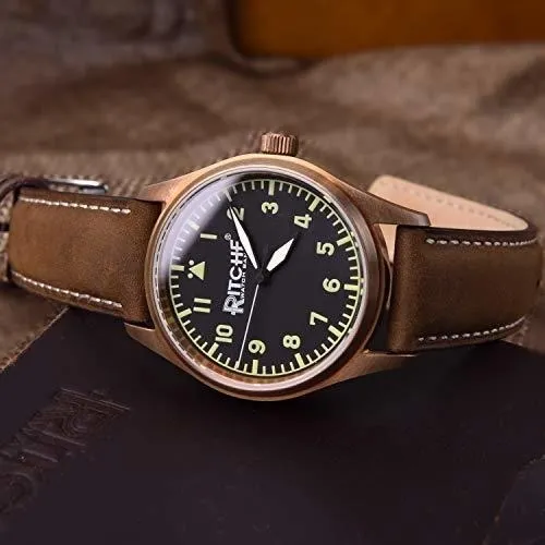 Malla Para Rejoj Analogico Cuero Genuino S Brown Black 22mm