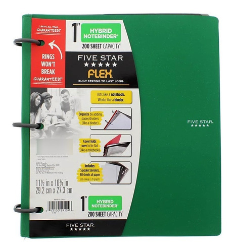 Cuaderno Five Star Flex Binder