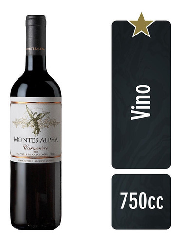 Vino Montes Alpha Carmenere 750cc 1 Unidad