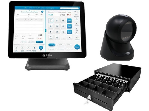Imagen 1 de 7 de Combo Pos Pc Integrado Touch Screen 15 Gaveta Lector