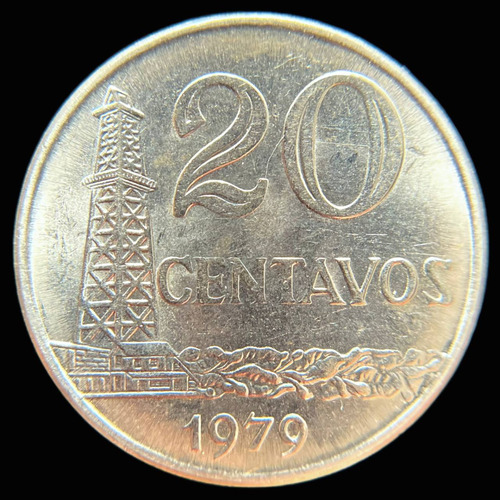 Brasil, 20 Centavos, 1979. Sin Circular