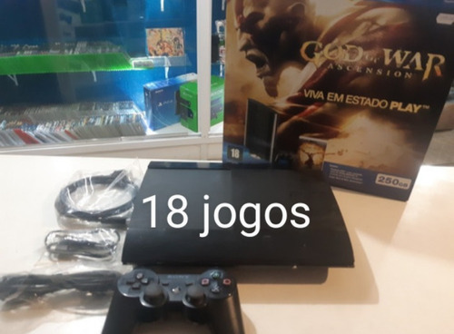 Ps3 Super Slim Original Promoção Barato+18 Jogos