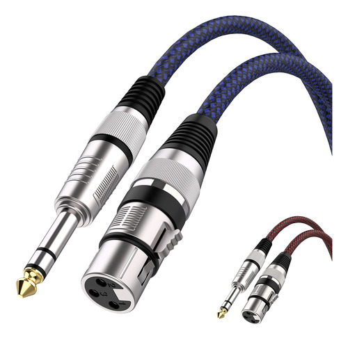 Furui Xlr - Cable Hembra A 1/4 De Pulgada De 6 Pies, Paquete