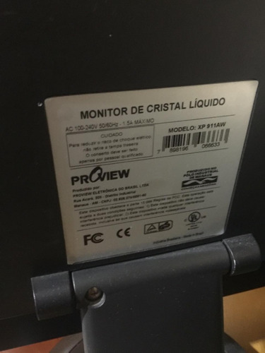 Monitor Proview Modelo Xp 911aw (retirar Peças)