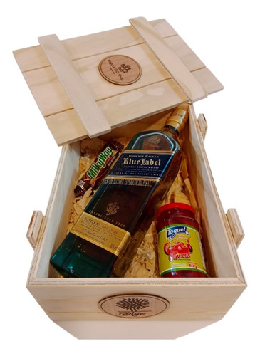Caja Madera Licor Whisky - mL a $2490