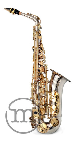 Saxofone Milano Alto Eb Niquelado Com Dourado C/ Estojo Loja