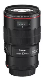 Lente Canon Ef 100mm F/2.8 Is Usm Negro Nuevo En Caja Tienda