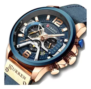 Reloj Casual Elegante Para Hombre De Cuero