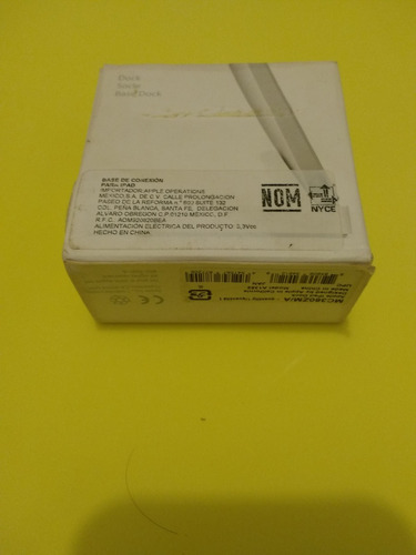 Base Dock Original Apple Para iPad 30 Pines Mod. A1352 Nuevo