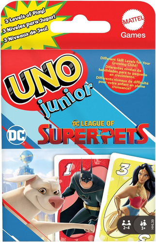 Uno Junior Dc League Of Superpets - Juego De Cartas Para Niñ