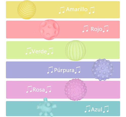 Pelota Sensorial Táctil, Pelota De Agarre Texturizada,