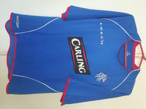 Camiseta Umbro Glasgow Rangers 2004 Barry Ferguson Talle L 