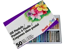 Comprar 50 Crayones Pinturas Pasteles Al Óleo Colors En Barra Pentel