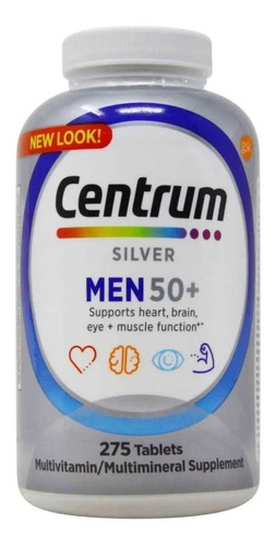 Multivitaminico Centrum Silver Hombre Mayores 50+  275 Tab