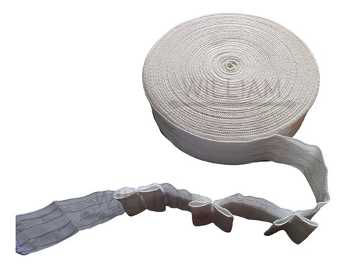 Cinta Tablas 4,5 Cm. Para Cortinas X 5 Metros / William Blanco Tablas Encontradas