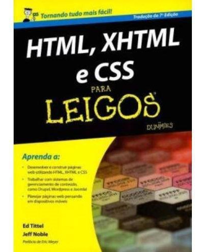 Livro Html, Xhtml E Css Para Leigos