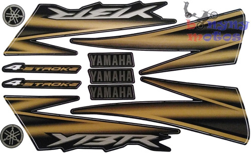 Kit Faixa Adesivo Yamaha Ybr 125 Preta 2006