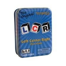 Juego De Dados Lcr® Left Center Right  - Blue Tin