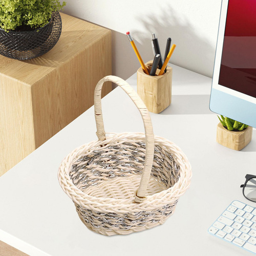 Cesta De Almacenamiento Multiusos, Cesta De Picnic Con Asa,