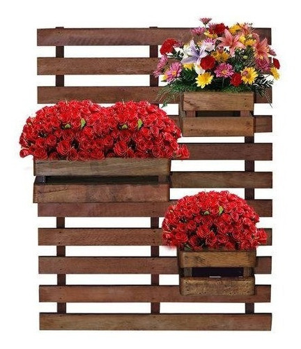 Painel Floreira Jardim Vertical 60 X 80 Cm Com Cachepot