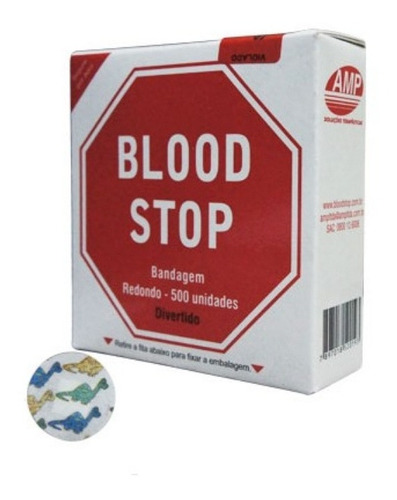 Imagem 1 de 1 de Bandagem Blood Stop Divertidos Kids Cx C/500 Bege Amp