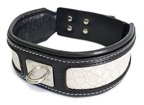 Bestia Collar De Perros Grandes De Cuero Genuino. 2.5 Pulgad