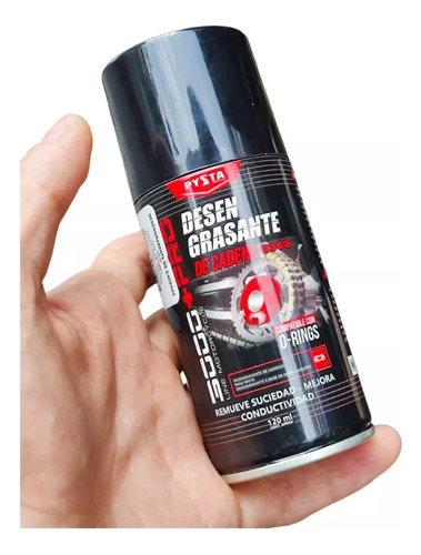 Aerosol Desengrasante Cadena Moto Lubricante Elimina Polvo