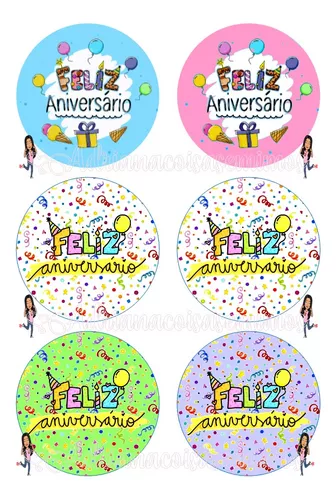 Pin de Drezito Festas em Bentô Cake Papel de Arroz  Desenhos de feliz  aniversário, Msgs de feliz aniversario, Feliz aniversário