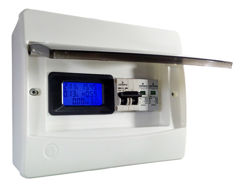 String Box Solar Ca 25a Para Microinversor Com Medidor Kwh
