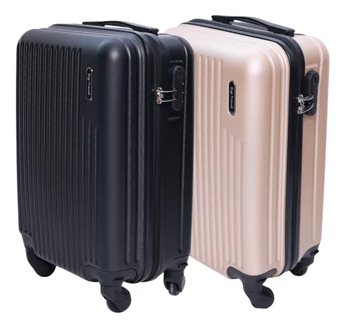 Kit Mala 10kg Casal Viagem Giratória Anti-furto Abs Férias