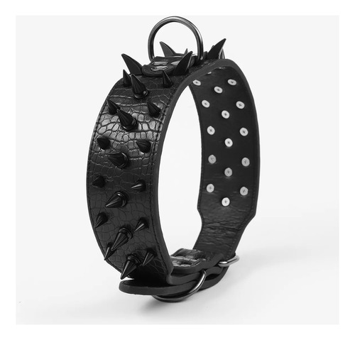 Collar Para Perro Tipo Cuero Con Picos Ajustable Xs,s ,m, L