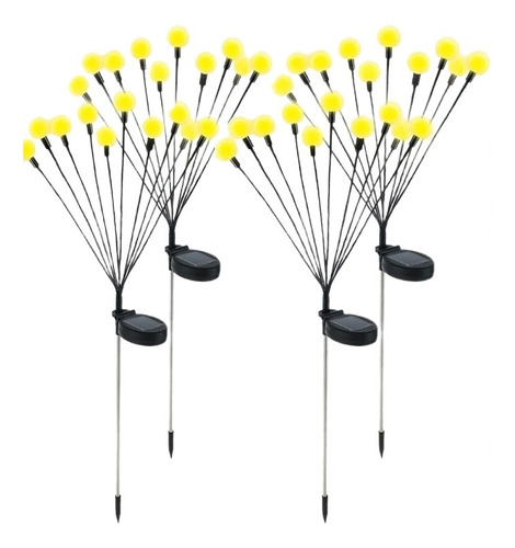 Solar Lights Pack Of 4 Power-powered Firefly Lights