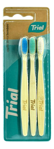 Cepillo De Dientes De Bambú Pack X 3 Unidades Ecológicos 