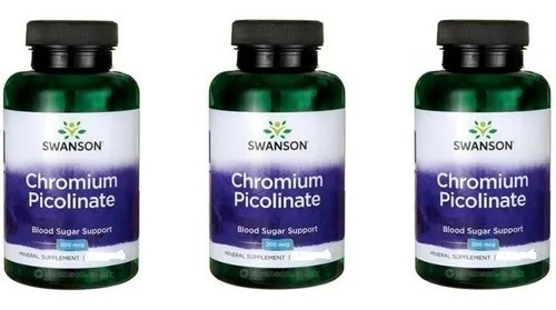 Picolinato De Cromo Chromium Picolinate Pack 3x Envio Gratis