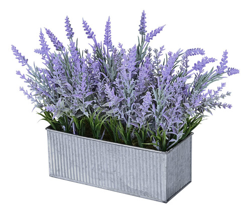 Planta Artificial De Lavanda En Maceta De Hierro