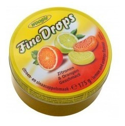 Lata Caramelos Frutal Fine Drop 175g Limon Naranja