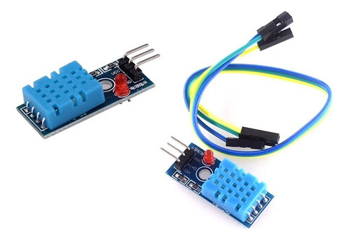 Módulo Sensor De Temperatura Y Humedad Dht11 Con Cables