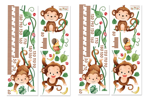 Adhesivo De Pared G Monkey Height Para Habitación De Niños