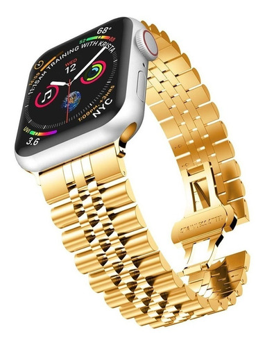 Correa Metálica Para Apple Watch 7, 6, 5, 4, 3 Se, 41 Mm, 45