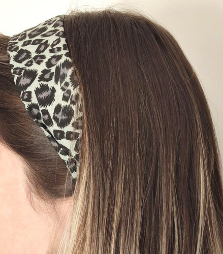 Imagem 2 de 3 de Faixas De Cabelo Tiaras De Tecido Headband Faixinha Elástico