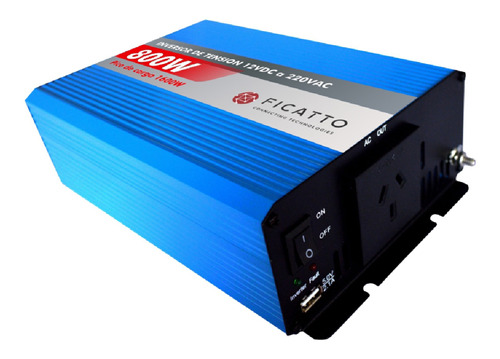 Inversor Corriente 12v/220v 800w Inverter Ficatto P