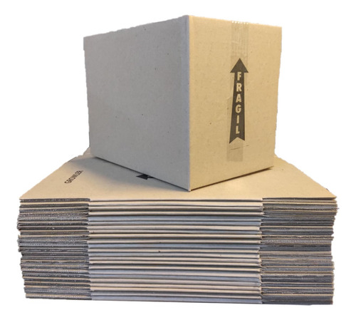 Caja Carton Mudanza Grande Embalaje 41x34x34 X5 Cajas Evio