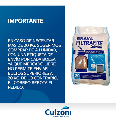Imagen 2 de 10 de Arena Entrefina Para Filtro Piscina Bolsa 20 Kg Piletas