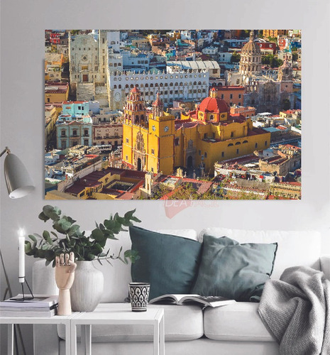 Cuadro Catedral Guanajuato México Canvas Grueso 90x60