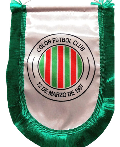 Banderín Colón Fc De 26 X 19cm En Tela De Buena Calidad