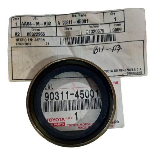Estopera Cardan Trasero Jockey Macho Fj40 Y Samuray Original
