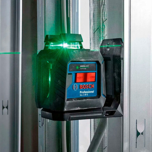 Imagen 6 de 8 de Nivel Laser Verde 360 Bosch Gll2-20 G + Pilas + Tripode