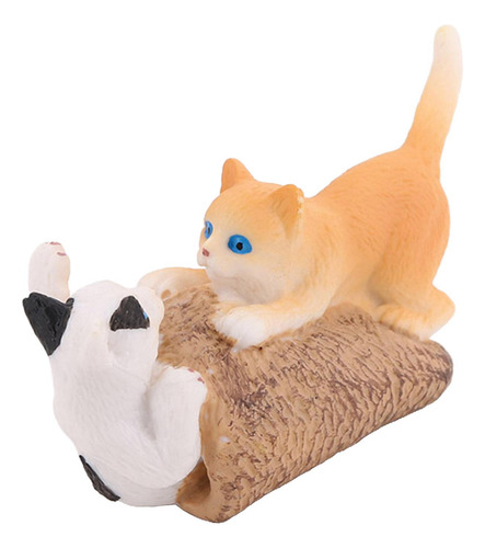 Mini Modelos De Animales, Colección De Gato Jugando