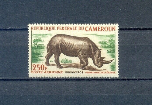 Estampillas Camerún 1964 - Rinoceronte Africano